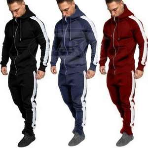 2024 mejor calidad al por mayor personalizado impreso otoño chándal tela polar 100% poliéster cremallera completa para hombre - Product Image 6