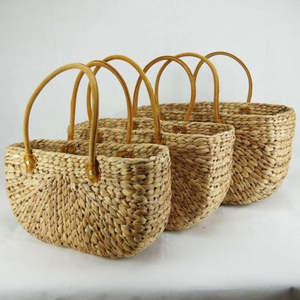 Handwoven Natural <b>Water</b> Hyacinth Basket Made In Vietnam All Season Fast <b>Delivery</b> Short Leadtime - Product Image 4