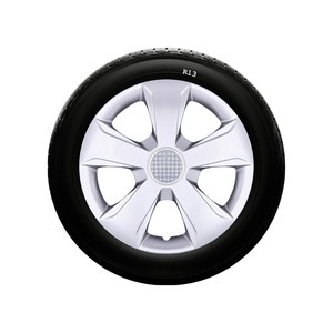 Hubcap-cubierta de llanta cromada plateada, 14 pulgadas, cubiertas de rueda de alta resistencia, 1 Juego de 4 Uds. - Product Image 4