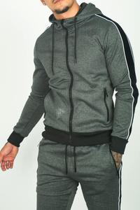 OEM sur mesure, vêtements de sport d'hiver pour hommes, taille plus, ensembles de survêtement, ensembles de jogging, tissu respirant antibactérien, couleur personnalisée, marque - Product Image 2