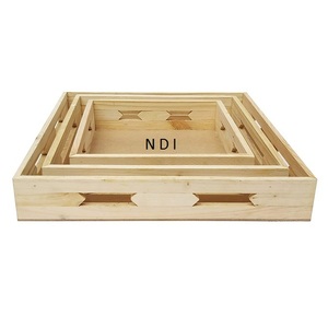 Bandejas para servir pizzas o aperitivos Estilo único Bandeja para servidor de alimentos de la mejor calidad Juego de 3 Bandeja para servir usada en la cocina casera - Product Image 1