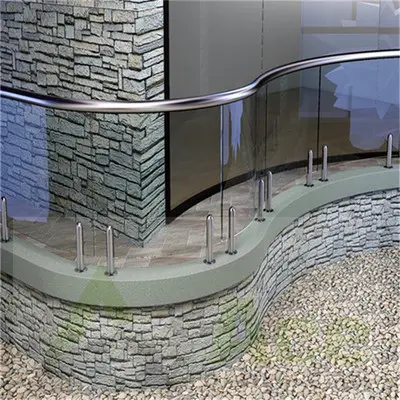 House Modern Spigot Glass Fence Stainless Steel Swimming Pool Railing Handrail Glass