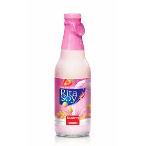 딸기 풍미 간장 우유 좋은 가격 고품질 건강한 음료 OEM/ODM