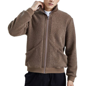 Veste d'hiver pour hommes de haute qualité 100% coton polaire décontractée Vintage col montant chaud Style haute rue Service OEM disponible - Product Image 4