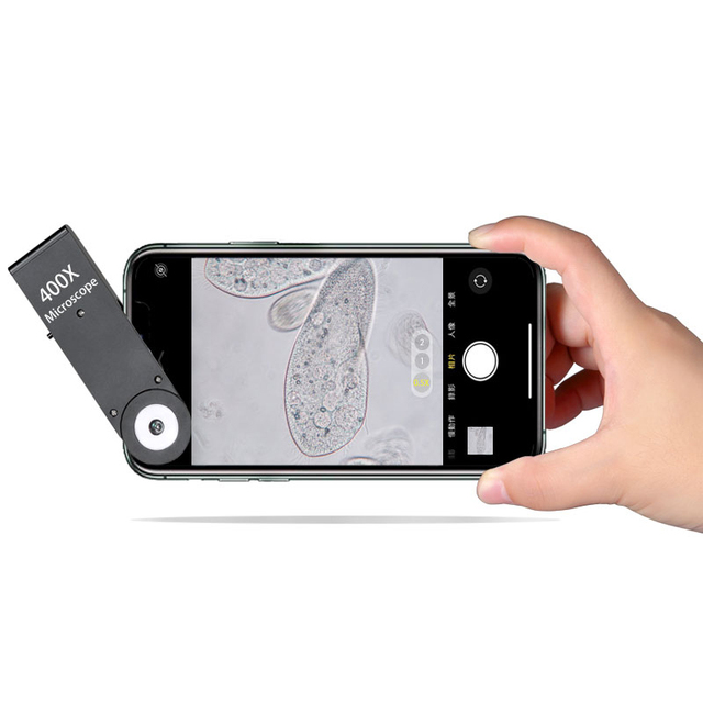 IBOOLO Universal Smartphone Microscope Lens 400x Mobile Phone Camera Macro Lens for Mobile Phone