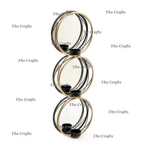 Iron <b>Black</b> And Gold Color <b>Candle</b> <b>Holder</b> Customized Size And Shape Decorative <b>Candle</b> <b>Holder</b> For Wedding Party And Home Use - Product Image 2