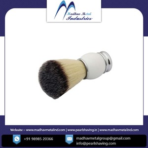 Pearl Badger Hair Shaving Brush with Metal Handle (Super Badger Model)-New Design Customized - Product Image 4