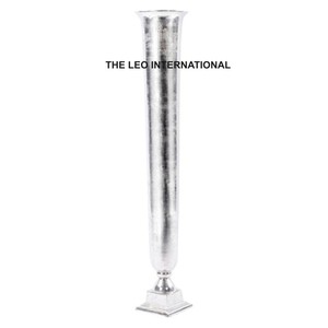 Brillant Poli Très Grand Fleur Vase En Aluminium En Métal Pour La Maison Bureau Salon Table À Manger De Luxe Vase Décoratif - Product Image 6