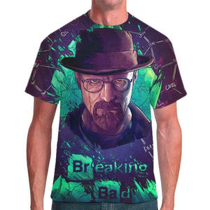 T-shirt en jersey OEM à transfert thermique, imprimé, grande taille, décontracté, noir uni, motif vierge, pour homme, design délavé, compression - Product Image 3