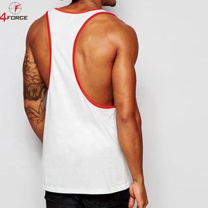 Impression personnalisée 100% coton sans manches hommes Gym Stringer débardeurs séchage rapide T-shirts brodés pour l'été Fitness et course - Product Image 3