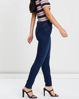 Celana Jeans Denim Katun Ramah Lingkungan Model Lurus Pinggang Sedang Ukuran Besar Wanita dengan Kancing, Gaya Kasual Musim Panas, Pakaian Ibu