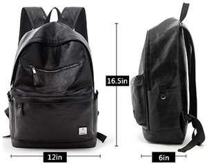 Export Quality Light Weight Stylish Genuine waterproof PU Leather <b>Backpack</b> for Men & <b>Women</b> from India - Product Image 5