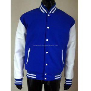 แจ็กเก็ตเบสบอลโรงเรียนวิทยาลัยสำหรับผู้ชายเสื้อแจ็คเก็ตสตรีทขนาดใหญ่เสื้อแจ็กเก็ตทีมโรงเรียนไม่มีอักษร - Product Image 5