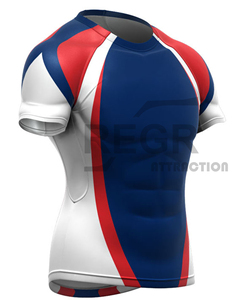Custom Sublimated Compression Gym Shirts Long Sleeve BJJ Rashguard MMA <b>Mens</b> Rash Guard - Product Image 1