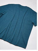 T-shirt à manches courtes pour homme, tricoté, écologique, respirant, anti-plis, séchage rapide, avec logo personnalisé, 50% polyester 50% coton