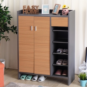 Extra Thick Double Door <b>Shoe</b> Cabinet with Drawer - Product Image 2