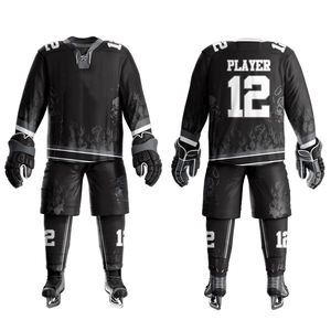 เสื้อเจอร์ซีย์โลโก้ทีม Hokey,เครื่องแบบฮ็อกกี้น้ำแข็งแห้งเร็วแบบสั่งตัด - Product Image 3