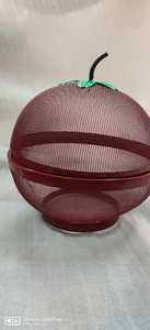 Solid Iron <b>Fruit</b> Basket Custom Design Shape Size With Red Color Coated Finished Perfect For Stylish Vegetable And <b>Fruit</b> <b>Storage</b> - Product Image 3