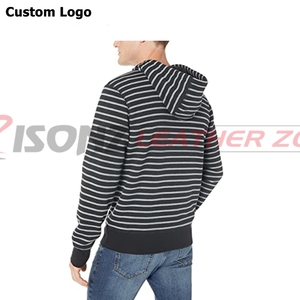 เสื้อสเวตเตอร์กำมะหยี่มีฮู้ดสำหรับผู้ชายเสื้อแจ็กเก็ตมีฮู้ดสีดำพิมพ์ลายนูนดีไซน์แนวสตรีทสำหรับฤดูหนาวไซส์ใหญ่พิเศษย้อมสีเรียบ - Product Image 3