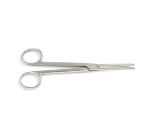 Instrumentos quirúrgicos de alta calidad, tijera de acero inoxidable de 14 Cm, punta redonda, hecha en Alemania - Product Image 4