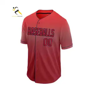 Camiseta de béisbol a rayas para hombre, jersey de béisbol personalizado, sublimación