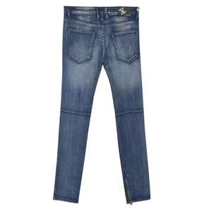 กางเกงยีนส์ผ้า2024ผู้ชายทรงตรงยาวปานกลางปรับแต่งได้เป็นมิตรกับสิ่งแวดล้อม - Product Image 2