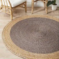 Tissu de sisal de chanvre naturel de jute fait à la main personnalisable tressé mur à mur maison hall d'entrée de l'hôtel tapis tapis de porte tapis de sol