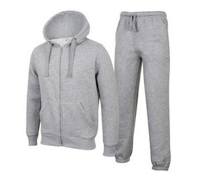 Trajes de chándal de primavera unisex con cremallera completa con capucha ropa deportiva poliéster/algodón - Product Image 5