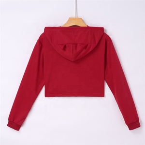 Sudadera corta de manga larga para mujer, Jersey acanalado, envío directo - Product Image 3