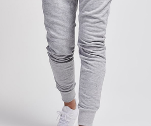 กางเกงจ็อกเกอร์ฮิปฮอปผ้าฟลีซลายพรางสีเทาเฮเธอร์สำหรับผู้หญิง แบรนด์ Hawk Eye Sports ผลิตโดย OEM ขายส่ง พร้อมเชือกผูก - Product Image 6