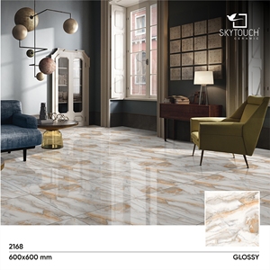 Baldosas de suelo esmaltadas digitales de 600x600mm de mármol blanco moderno, baldosas de cerámica de uso interior de calidad superior a precio de mercado - Product Image 2