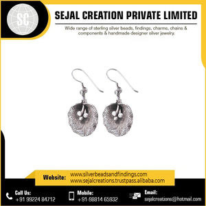 Produit chaud de grandes boucles d'oreilles en argent sterling au prix de gros en Inde du vendeur indien et du fournisseur en gros - Product Image 5