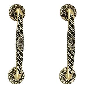 มือจับประตูทองเหลืองทำด้วยมือหรูหราที่จับทองเหลืองแข็งแรงทนทานมีสไตล์สำหรับการตกแต่งภายในและประตูเชิงพาณิชย์ - Product Image 4