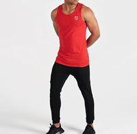Débardeur de musculation pour homme grande taille, coupe ajustée, broderie 3D écologique, séchage rapide, été, tricoté, respirant