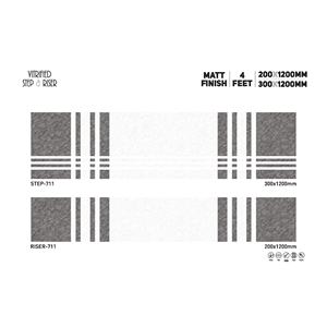 Vistaar Finition mate Étape antidérapante 120x30cm Riser 120x20cm Carreaux de porcelaine 11mm de haute qualité - Product Image 5