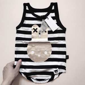 Mameluco de punto de algodón orgánico para niñas bebés 100% ropa natural y ecológica - Product Image 1