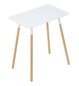 Fancy Modern Coffee Table Square White Acero inoxidable Madera Alta calidad Cantidad a granel Venta caliente Personalizable Hecho India para - Product Image 1