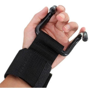 Customizable Comfortable Unisex <b>Nylon</b> Powerlifting & Weightlifting Grips with Wrist Wraps & Straps Personalized Logo Included - Product Image 3