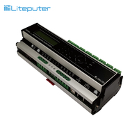Controlador Central Liteputer DMX512/EDX/NEX Ethernet con Interruptor Manual, 8 Entradas de Contacto Seco Programables, Terminal de 4 Pines/RJ-12 AC
