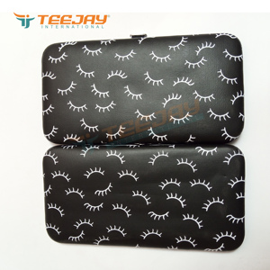 Funda magnética negra con estampado de pestañas, con opción de 3 y 6 pinzas, logotipo personalizado, color negro, novedad, envío rápido, paypal - Product Image 4