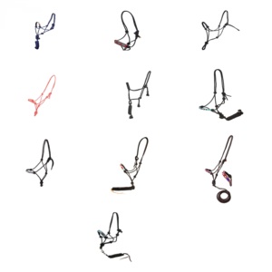 Accessoires en cuir durables de licou de corde en nylon de qualité supérieure faits à la main dans différentes couleurs personnalisables - Product Image 2