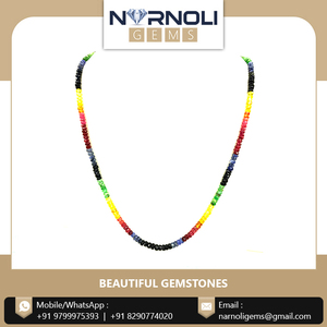 Perles de saphir naturel multicolores facettées en vrac, surfilées, taille personnalisée pour bijoux féminins, vente en gros, commande en ligne, meilleure offre - Product Image 6