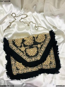 Banjara กระเป๋าสะพายลูกปัด Boho ดีไซเนอร์พิเศษทำมือสไตล์ซองจดหมายแฟชั่นใช้ได้ทุกวันกระเป๋าตอนเย็น - Product Image 5
