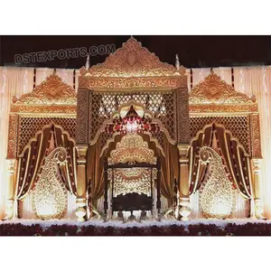 Большой индийский свадебный мандап Радж Махал традиционный индийский свадебный стиль мандап индийская Свадебная элегантная Корона Стиль мандап