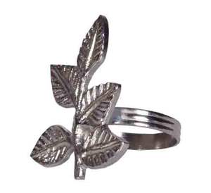 Anneau de serviette décoratif en métal pour table, support de serviette de table, accessoire de fête, anneau de serviette en tissu - Product Image 6