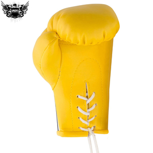 Gants de Kick Boxing Durables en PVC Jaune avec Matériel PU pour Adultes, Karaté et Arts Martiaux, Vente en Gros IRON PUNCH INDUSTRIES - Product Image 3