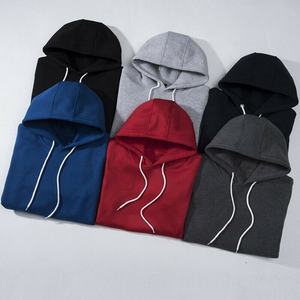 Haute qualité hommes survêtement pas cher prix décontracté blanc à manches longues pull vêtements de sport mince Fitness couleur unie coton homme survêtements - Product Image 6