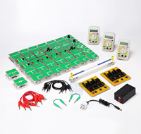 (TAIWAN) Kit d'électricité et d'électronique pour la physique : Série Loi d'Ohm, Parallèle, Loi de Kirchhoff, Pont Whetstone, EMF, Diode, Transis