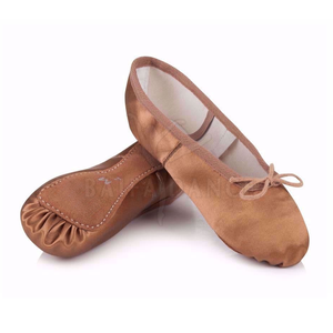 รองเท้าบัลเลต์เต้นซาตินสำหรับผู้หญิง,ดีไซน์ใหม่ผ้านิ่มพับได้ - Product Image 5