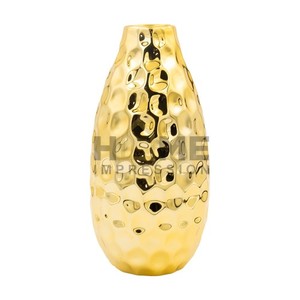 Design Decor Home Art Craft Modern Stylish Hammered <b>Vase</b> Luxury Antique <b>Tall</b> Metal <b>Vases</b> for Outdoor Events Weddings Handmade - Product Image 6